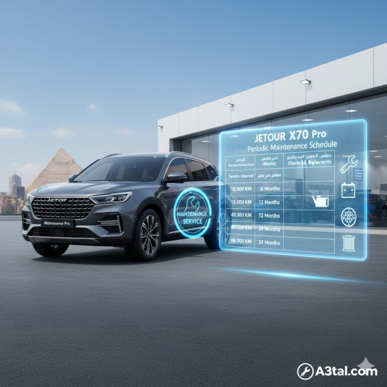 جدول الصيانة الدورية لسيارة جيتور X70 (Jetour X70) في مصر