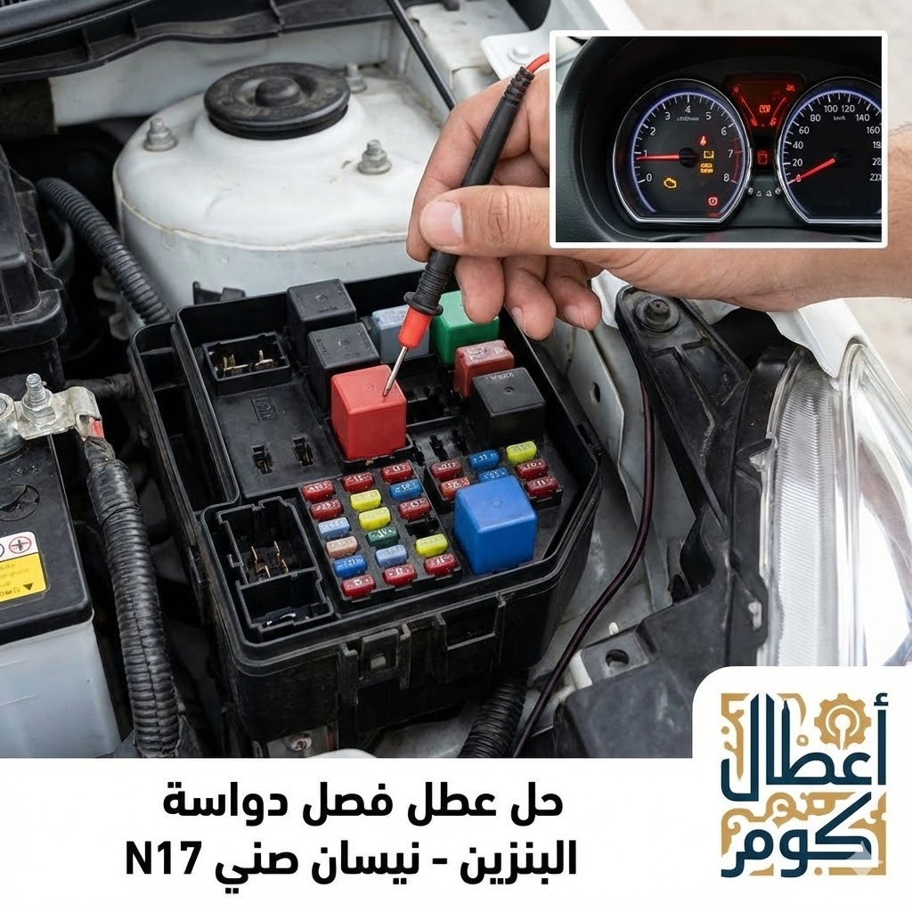 حل عطل فصل دواسة البنزين - نيسان صني N17