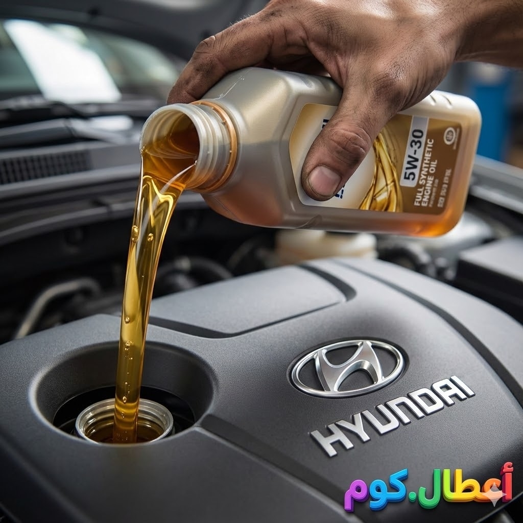 تغيير زيت محرك هيونداي النترا AD لزوجة 5W30