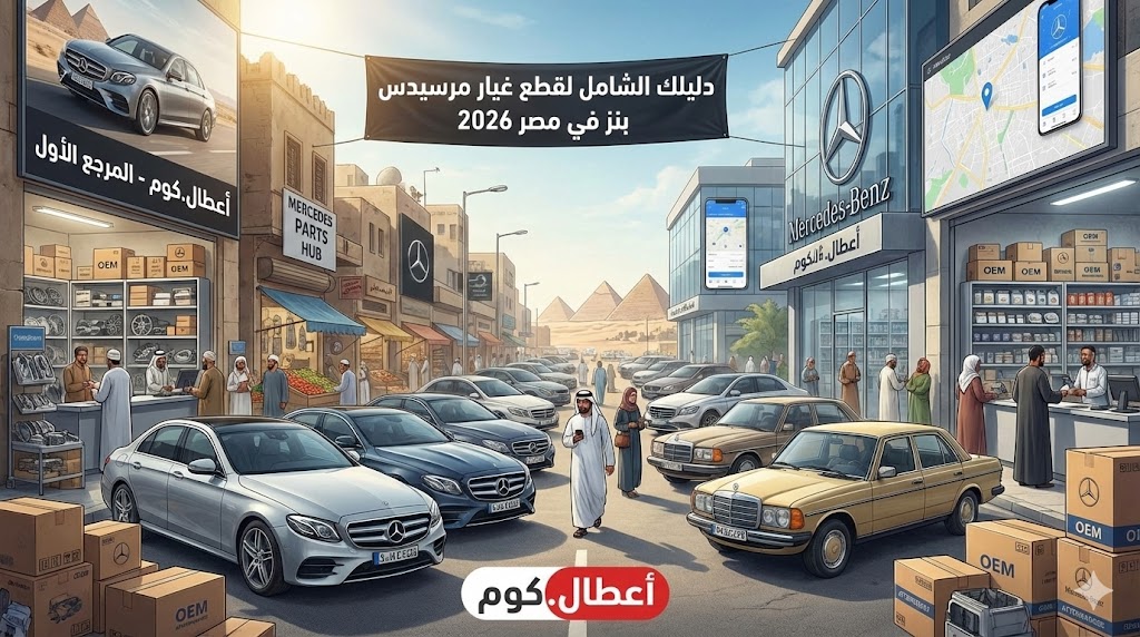 دليلك الشامل لقطع غيار مرسيدس بنز في مصر 2026 – الأصلي والتجاري والأماكن الموثوقة