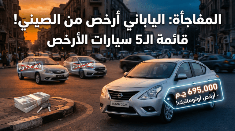 مفاجأة 2026: “الياباني بقى أرخص من الصيني”.. قائمة أرخص 5 سيارات أوتوماتيك في مصر (بالأسعار)