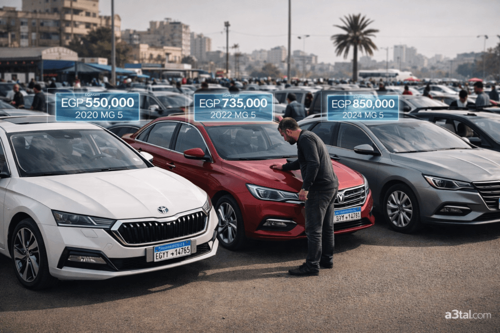أسعار MG 5 مستعملة في مصر 2026 دليل الأسعار لكل الموديلات (2020 – 2025)