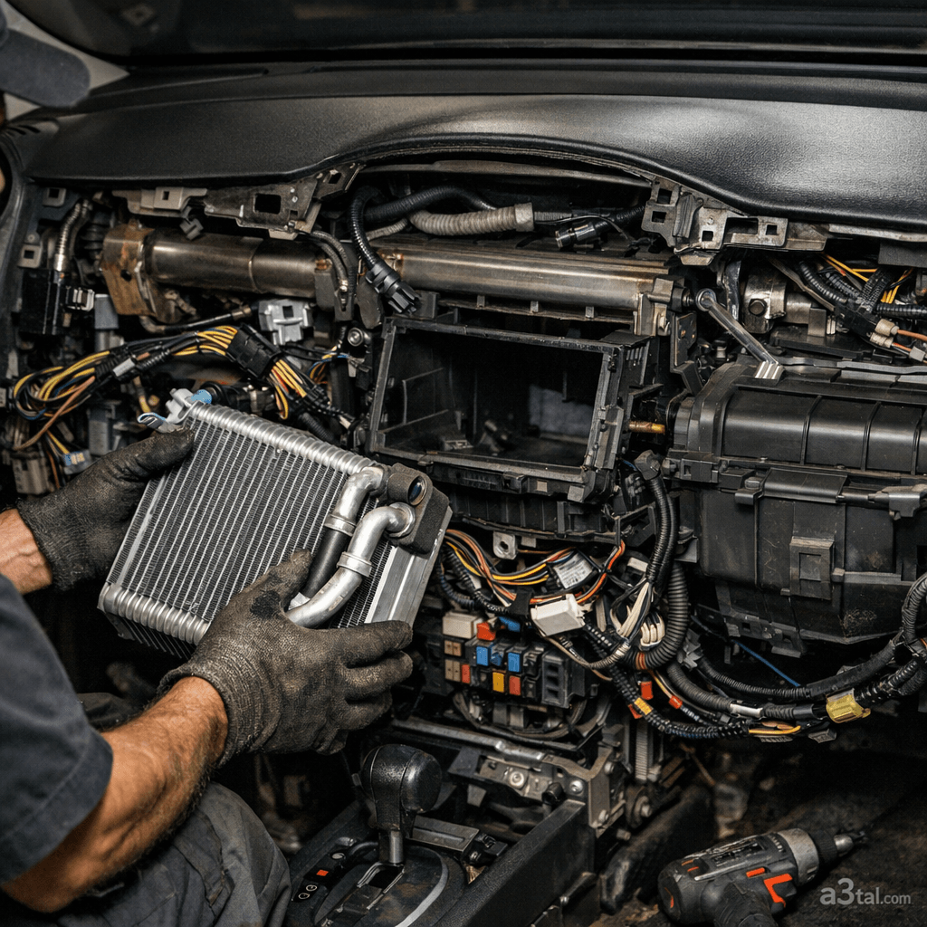 أعطال كهرباء وتكييف نيسان صني (الجزء الرابع): حل تسريب الثلاجة، حساس الكرنك، ومراوح التبريد