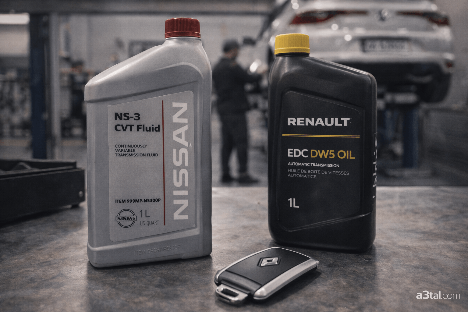 صيانة فتيس رينو ميجان وتغيير الزيت (CVT و EDC)