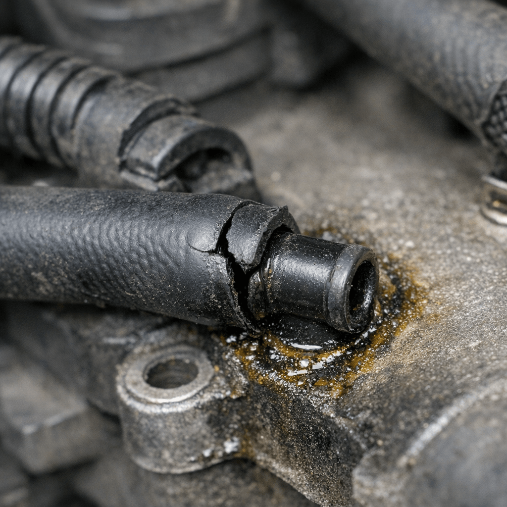 خرطوم PCV مفكوك يسبب تسريب هواء وكود P2288