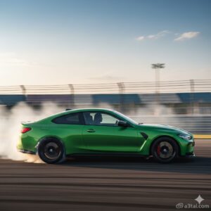 سيارة بي إم دبليو M4 موديل 2026 على الحلبة