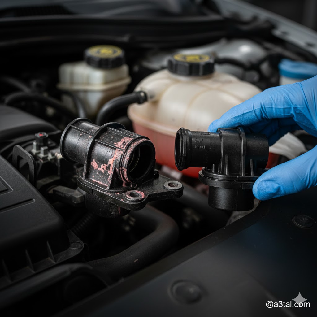 أعطال دورة تبريد أوبل أسترا J حل تسريب المياه وسخونة المحرك