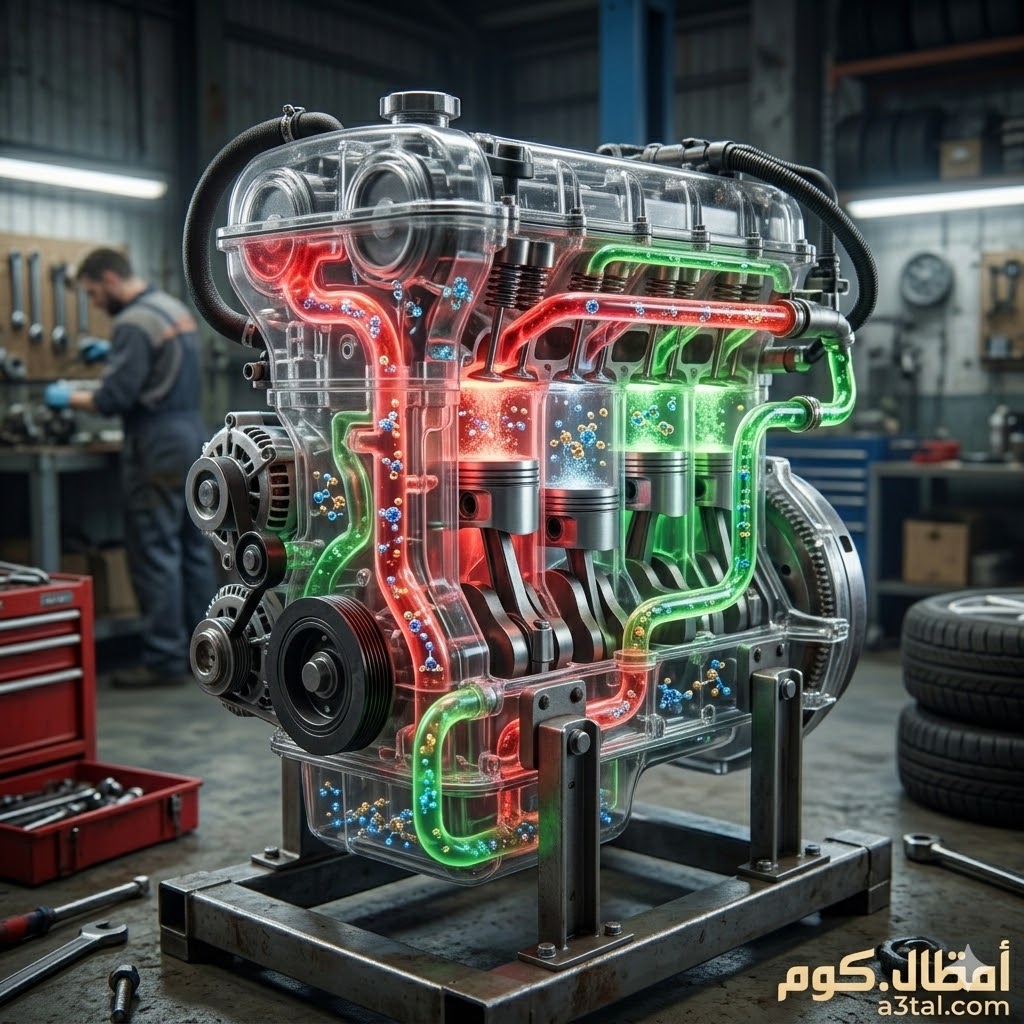 الدليل الشامل لمياه الردياتير: الأنواع، الفروق، وكيف تختار السائل المناسب | أعطال.كوم