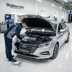 فحص وصيانة سيارة شانجان ايدو بلس داخل مركز خدمة غبور أوتو المعتمد
