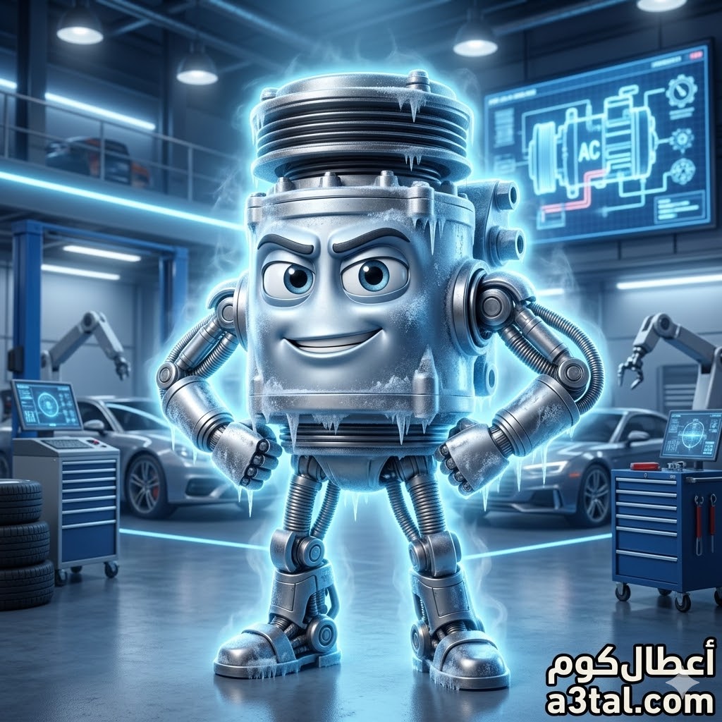 كومبريسور تكييف السيارة: الدليل الشامل لأنواعه، علامات تلفه، وكيفية صيانته | أعطال.كوم