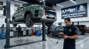 صيانة سيارة سانج يونج توريس داخل مركز خدمة شركة عربيات المعتمد في مصر