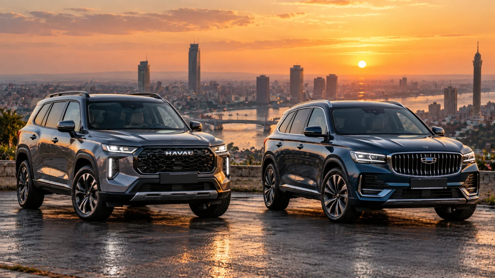 مقارنة هافال V7 وجيلي مونجارو EM-i